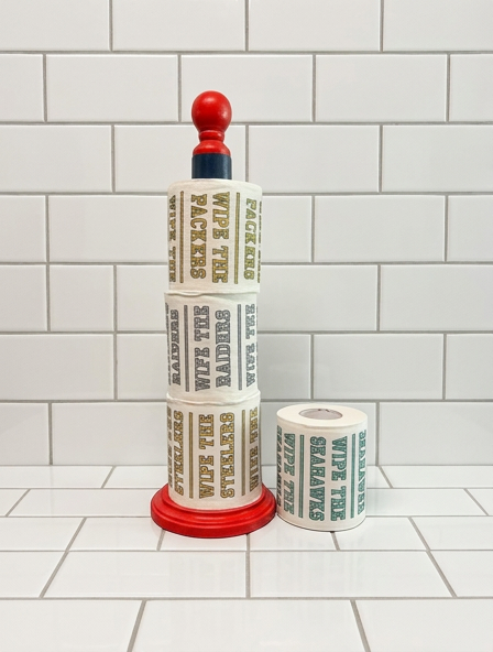 New England Patriots "Team Wipes" Stand.
