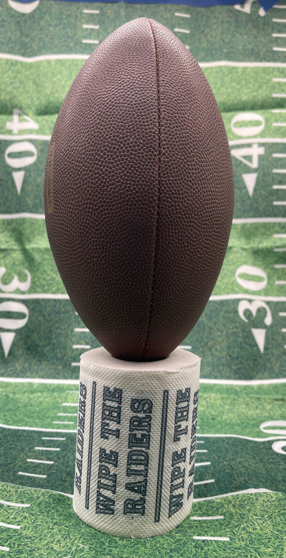 25 individually-wrapped “WIPE THE  RAIDERS” toilet paper.